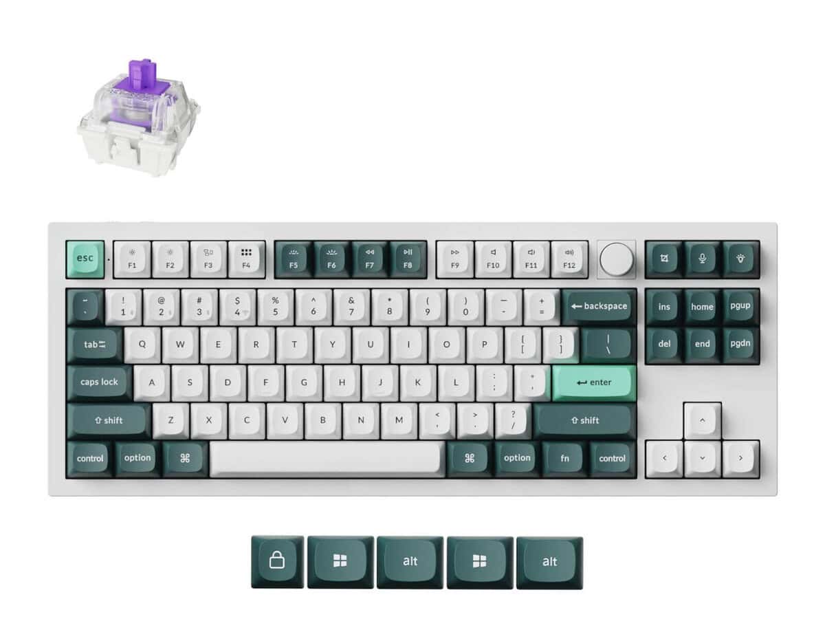 Keychron Q3 HE QMK 80% Wireless Custom Mechanical Keyboard – Nebula Switch