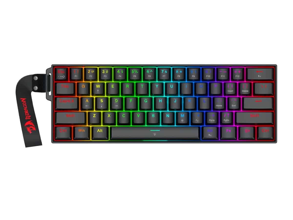 Redragon FIZZ Magnetic Plus 60% RGB Gaming Keyboard – Black