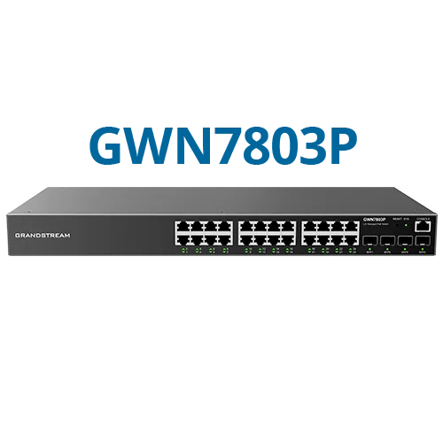 Grandstream GWN7803PH-PRO Enterprise L2++ 24 port Managed GbE PoE 400W Switch