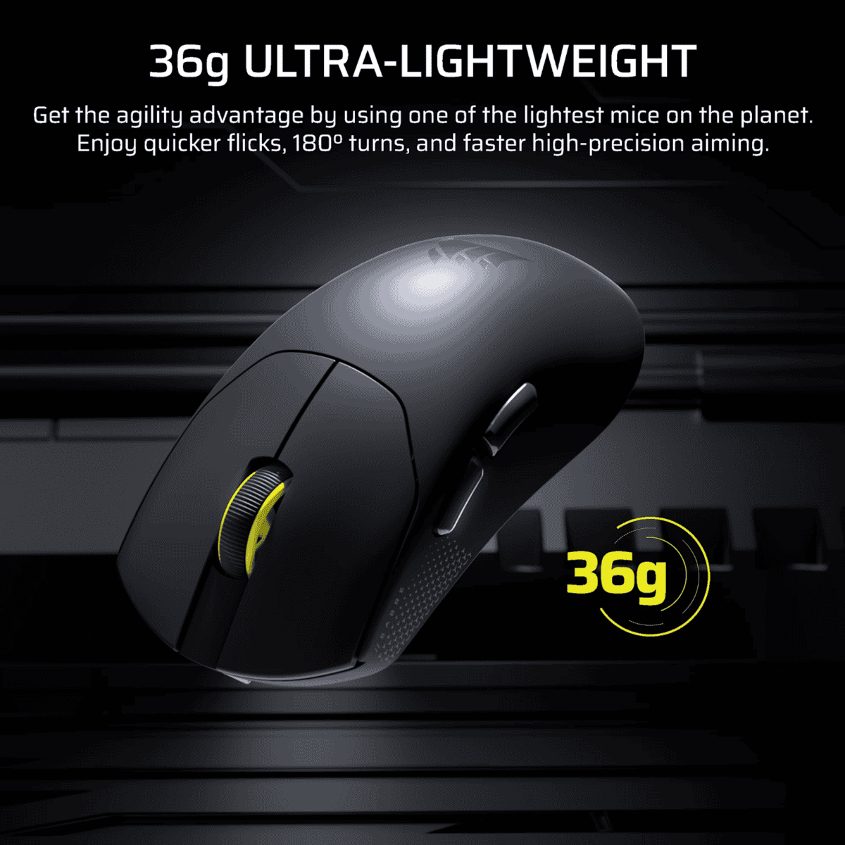 Corsair SABRE v2 PRO Ultralight Wireless 30000 DPI Gaming Mouse – Black