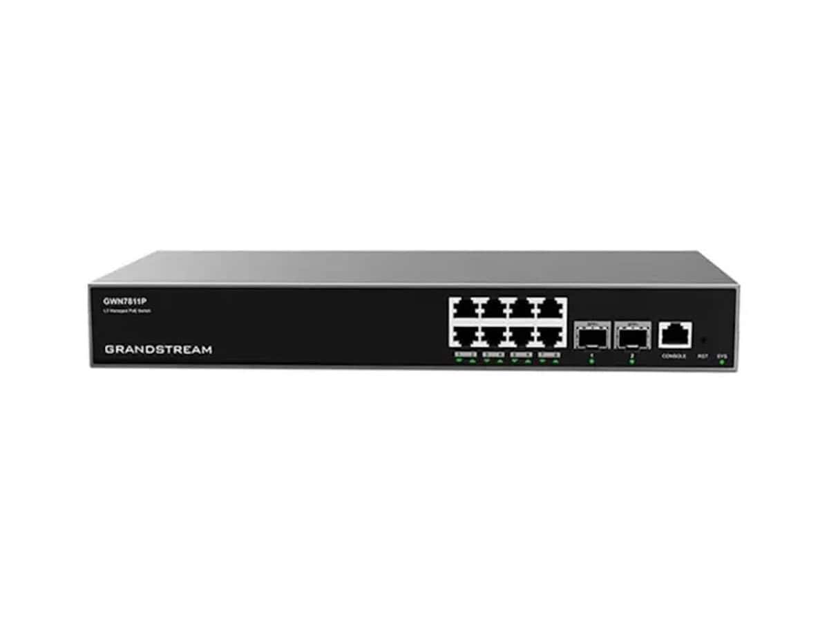 Grandstream Enterprise L3 8 port Managed GbE PoE++ 120W Switch
