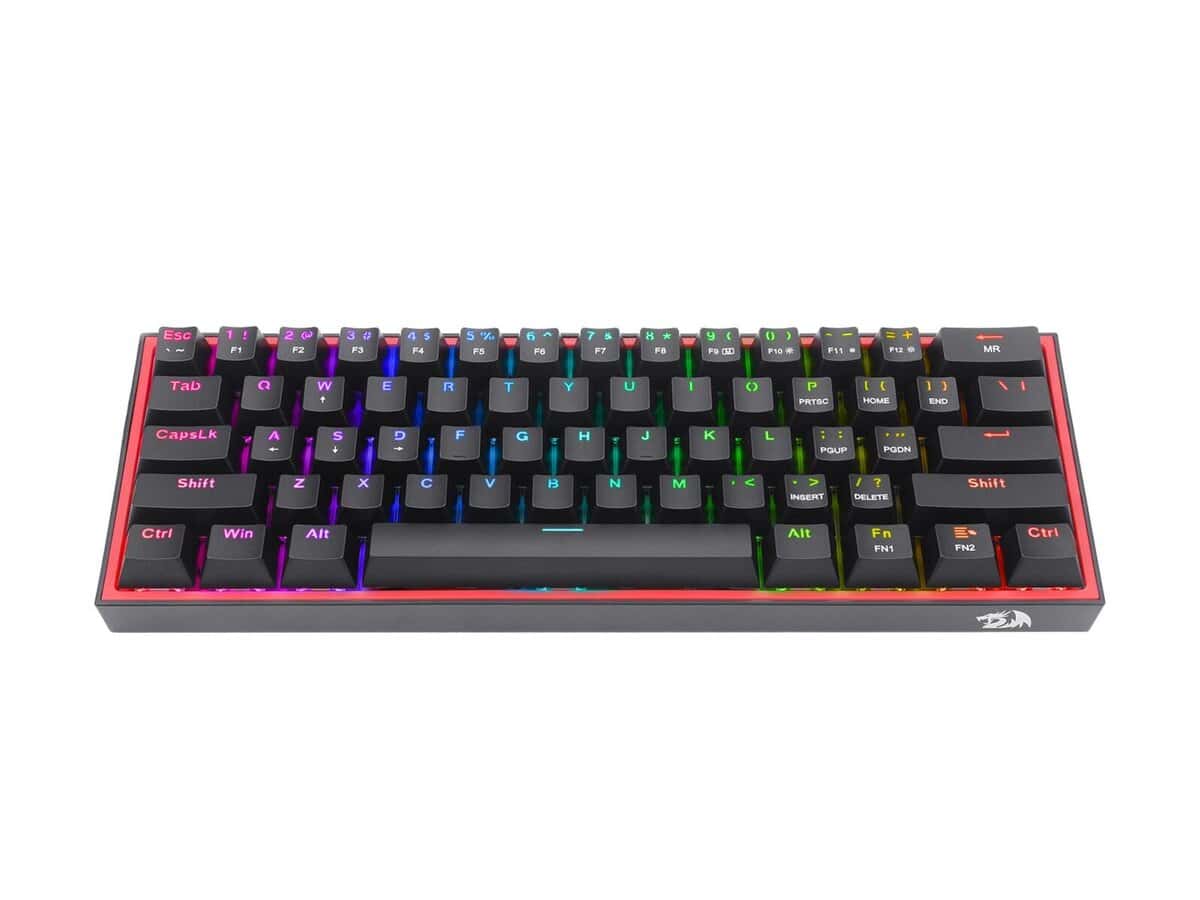 Redragon K617 FIZZ 60% Wired RGB Gaming Keyboard – Black