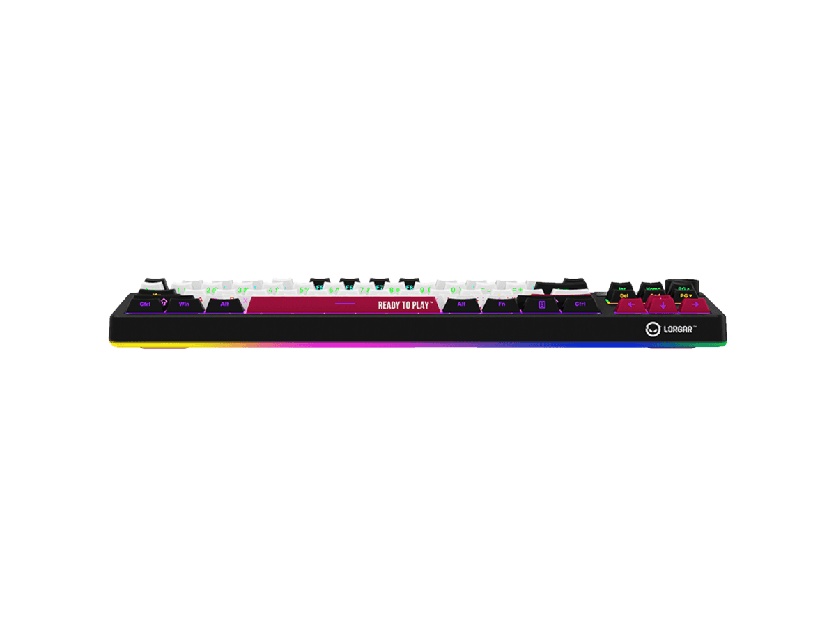 LORGAR KBP70TKLW Wireless TKL Mechanical Gaming Keyboard Pro – Black/Red
