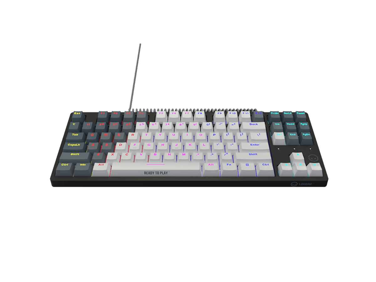 LORGAR Azar 514TKL, Wired RGB mechanical gaming keyboard – White