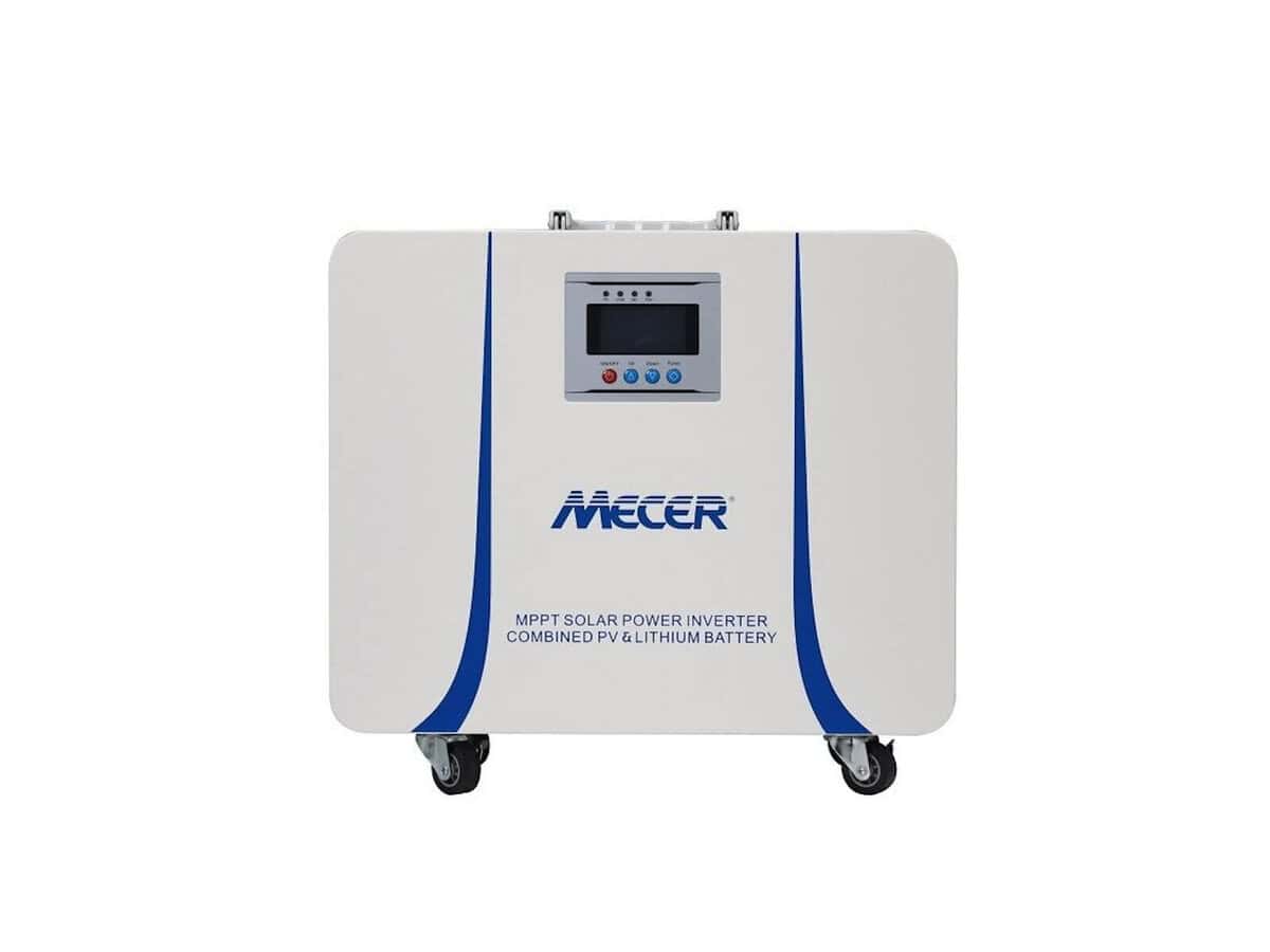 Portable solar power inverter with lithium battery