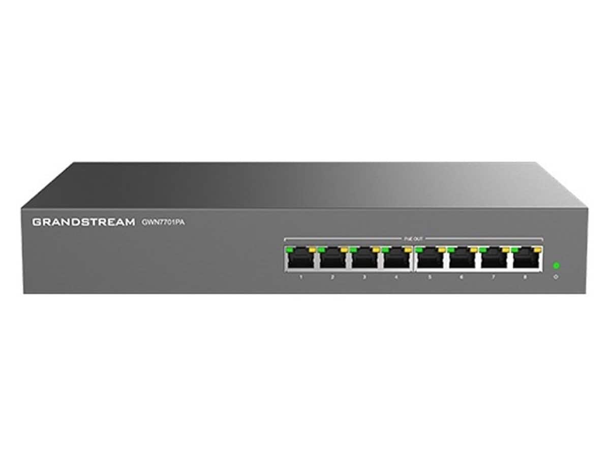 Grandstream Enterprise 8 Port Unmanaged GbE PoE 145W Switch