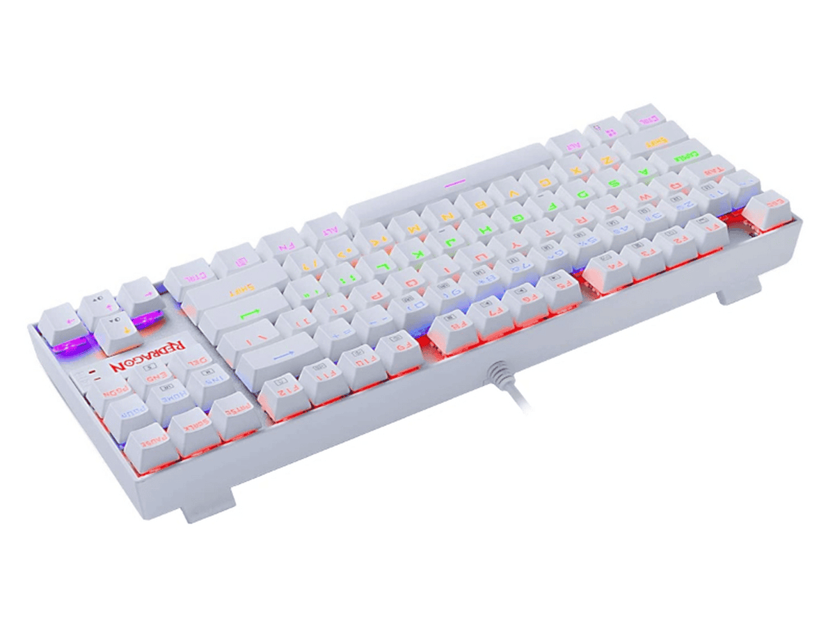REDRAGON KUMARA Mechanical 87 Key|RGB Backlit Gaming Keyboard – White
