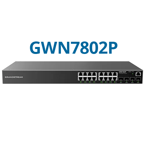 Grandstream GWN7802P-PRO Enterprise L2++ 16 port Managed GbE PoE 250W Switch