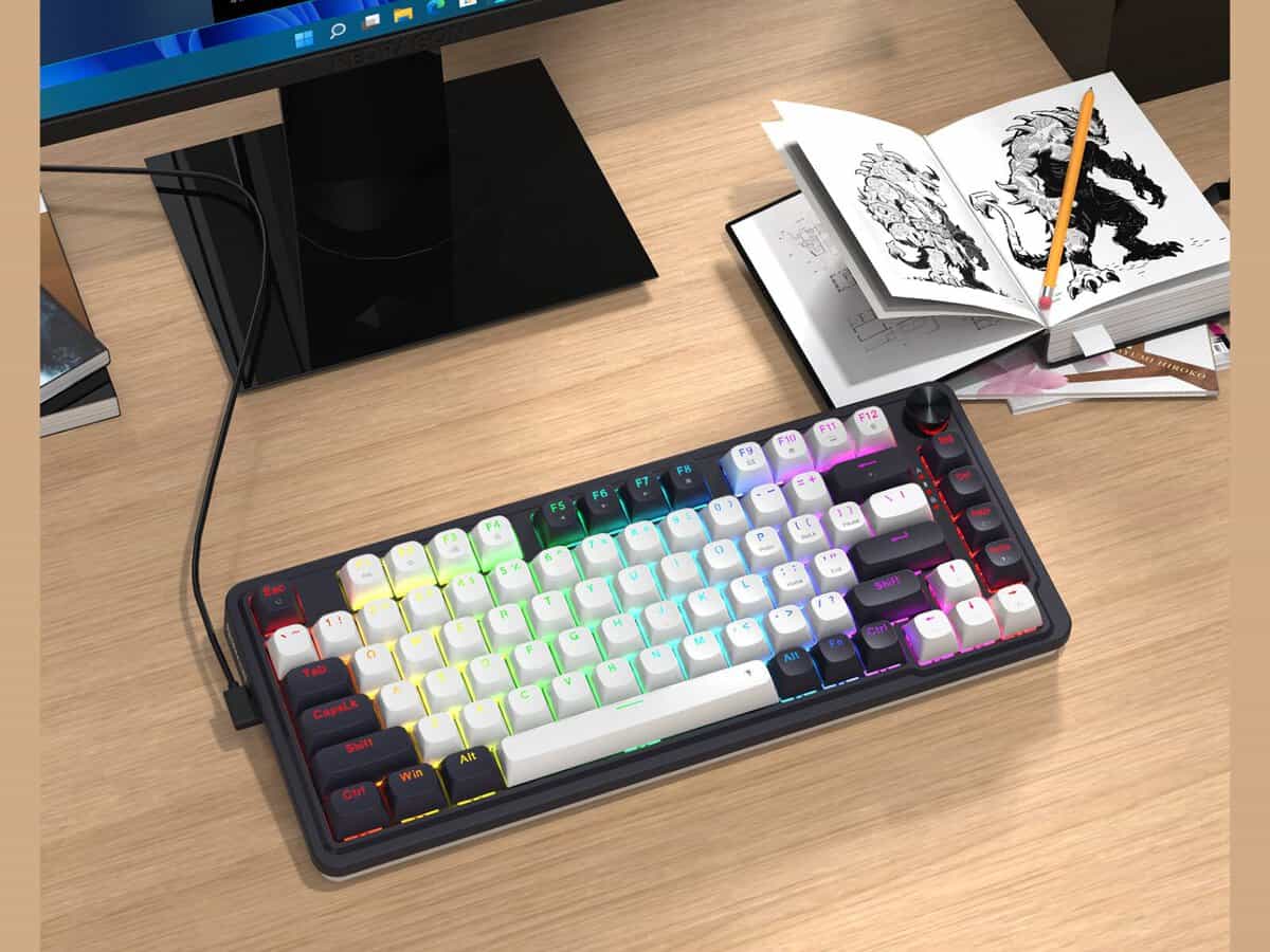 Redragon K673 UCAL 75% Magnetic Ultramag Switch Wired Keyboard – Black
