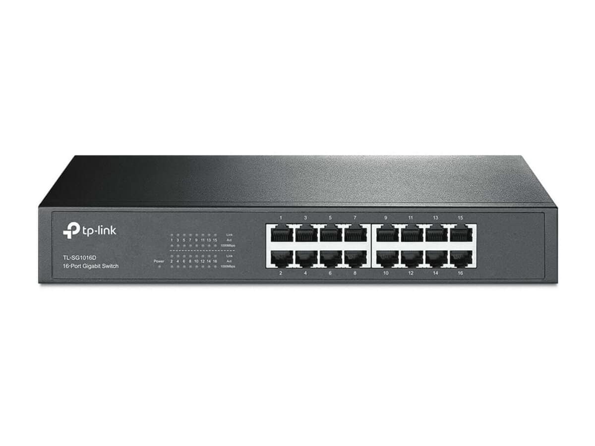 TP-LINK TL-SG1016D 16-Port Gigabit Desktop / Rackmount Switch