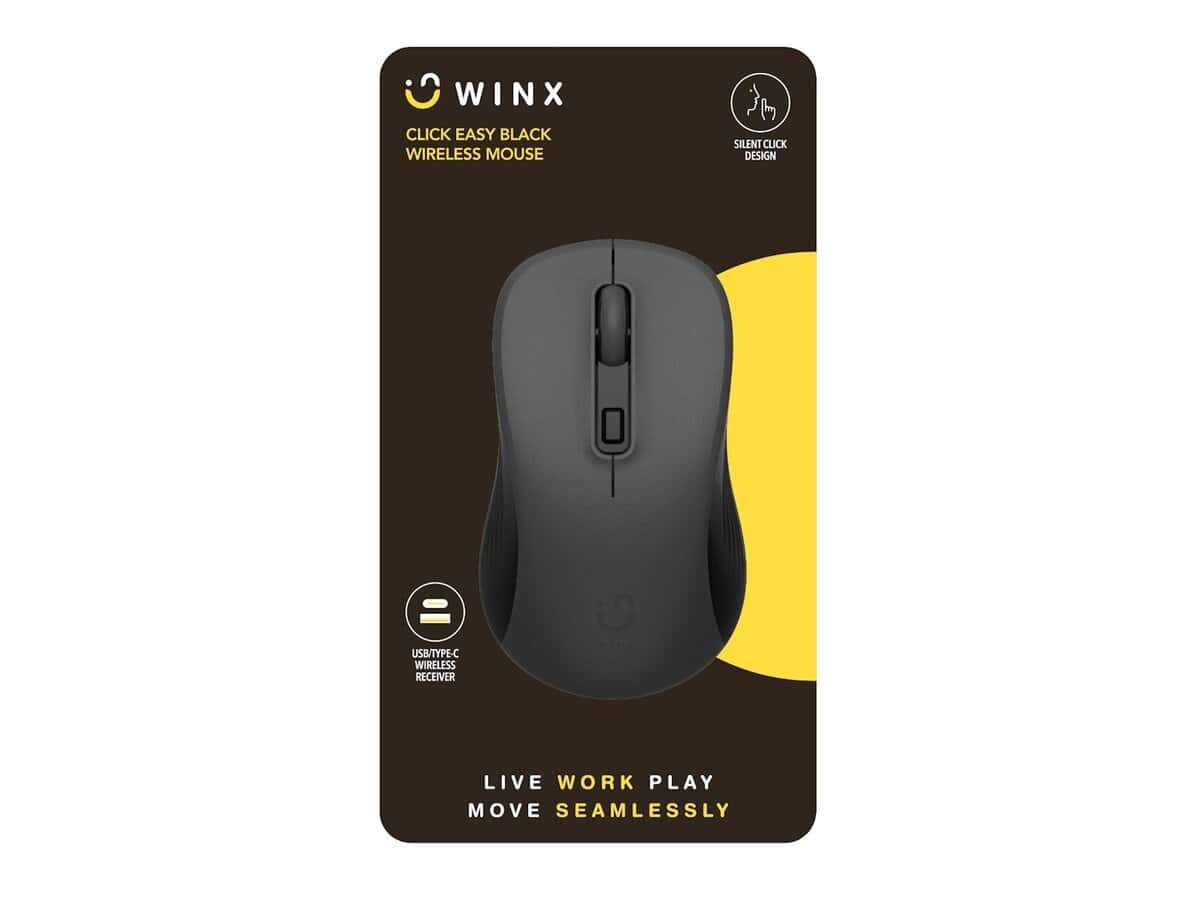 WINX CLICK Easy 1600DPI 2.4GHz Wireless Mouse – Black