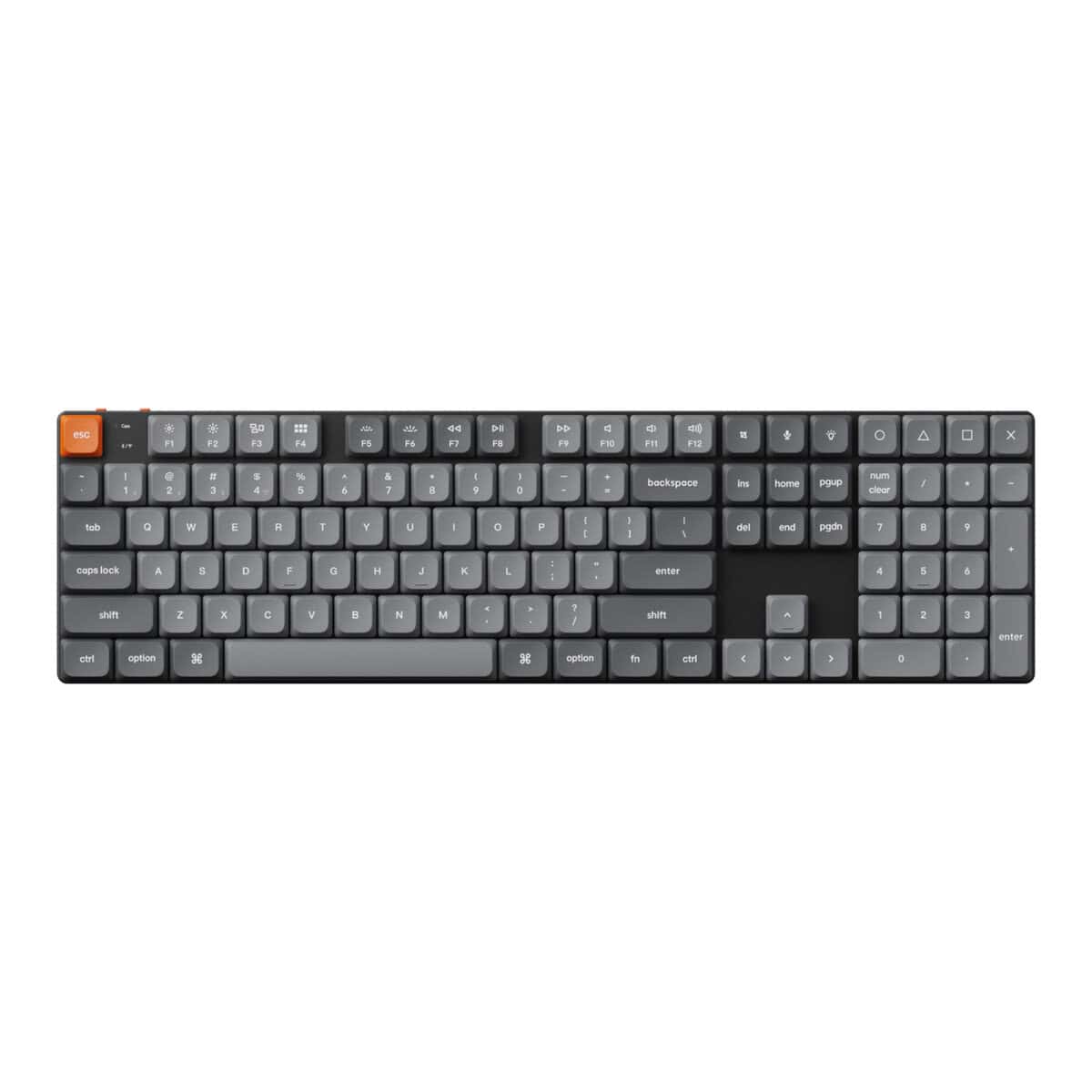 Keychron K5 Max QMK/VIA Full-sized Wireless Custom Mechanical Keyboard – RED Switches