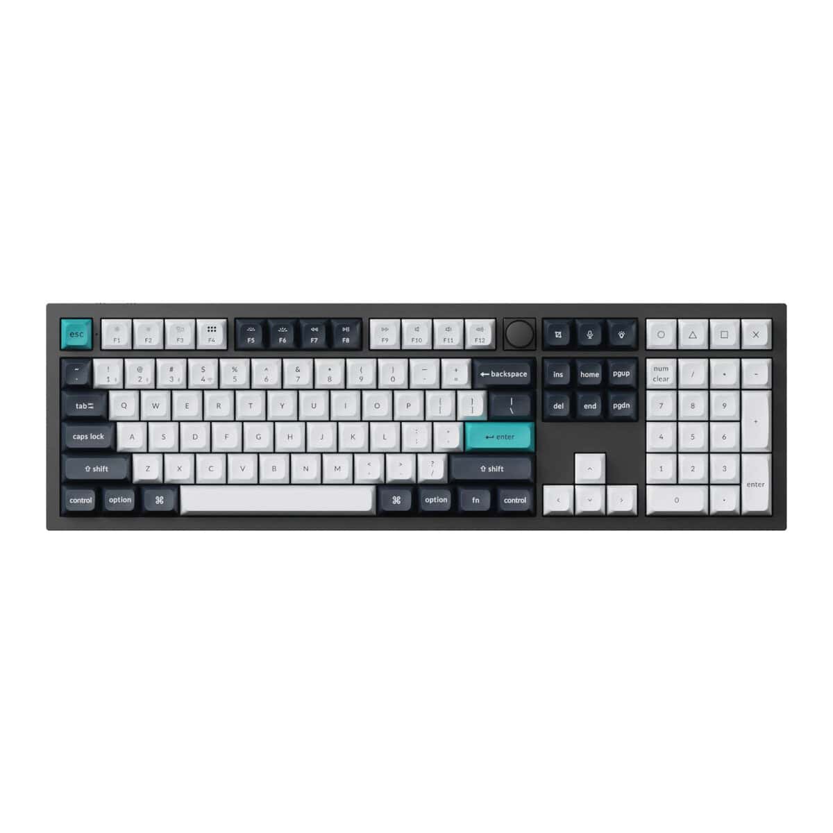 Keychron Q6 Max 100% Full Assembled Knob Red Switch Hot-Swap Gateron Jupiter RGB Wireless Keyboard – Black
