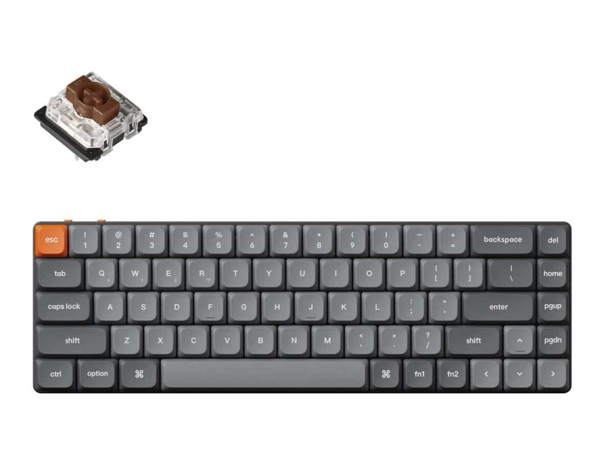 Keychron K7 Max QMK/VIA 65% Wireless Custom Mechanical Keyboard – BROWN Switches
