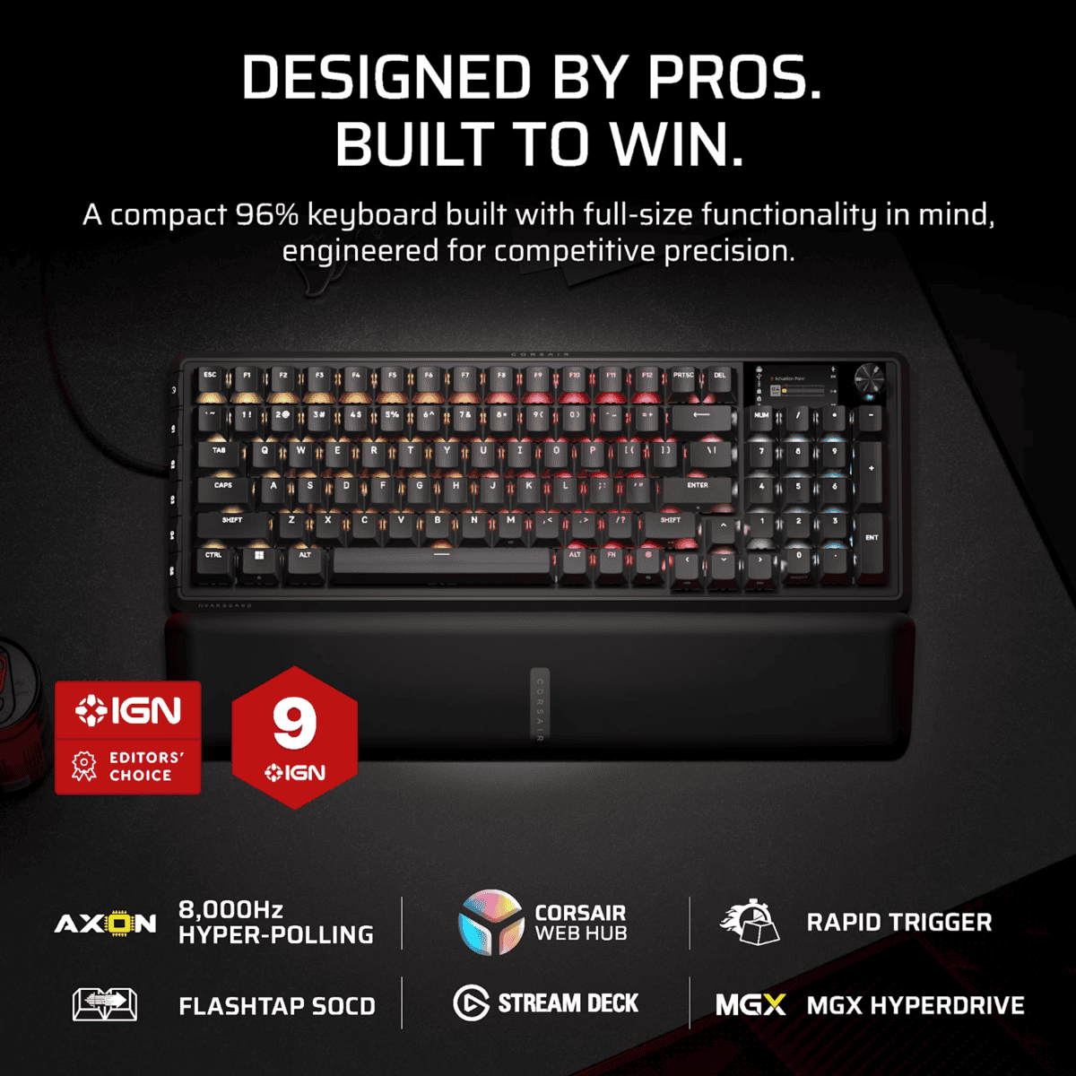 Corsair Vanguard PRO 96 Hall Effect Gaming Keyboard