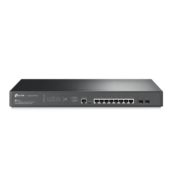 TP-Link TL-SG3210XHP-M2 JetStream 8-Port 2.5GBASE-T and 2-Port 10GE SFP+ L2+ Managed Switch with 8-Port PoE+