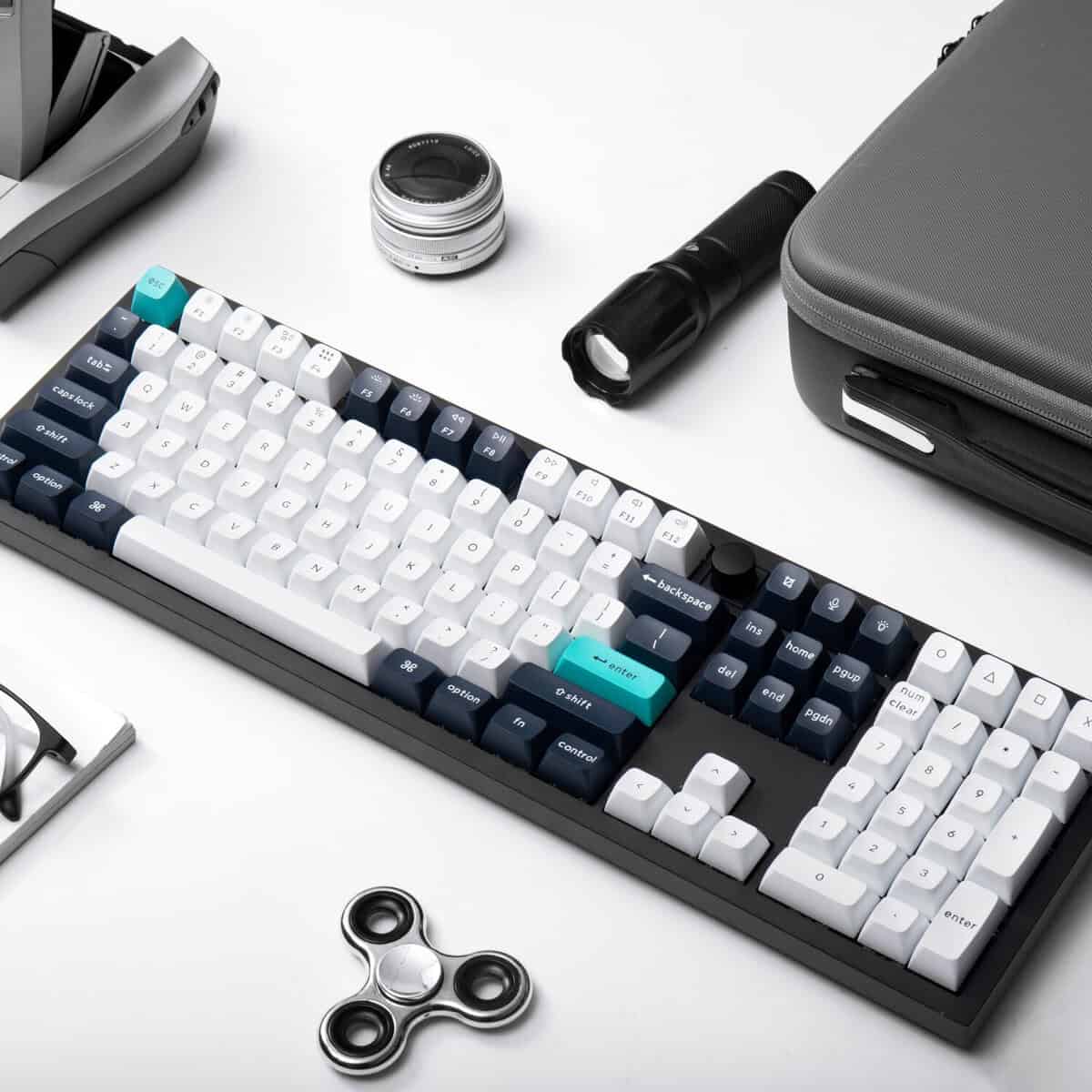 Keychron Q6 Max 100% Full Assembled Knob Red Switch Hot-Swap Gateron Jupiter RGB Wireless Keyboard – Black