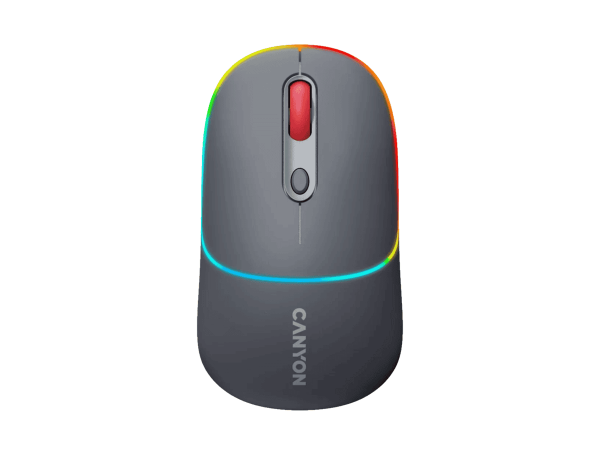Canyon MW-22 Mouse- Bluetooth/ Wireless, Dark Grey
