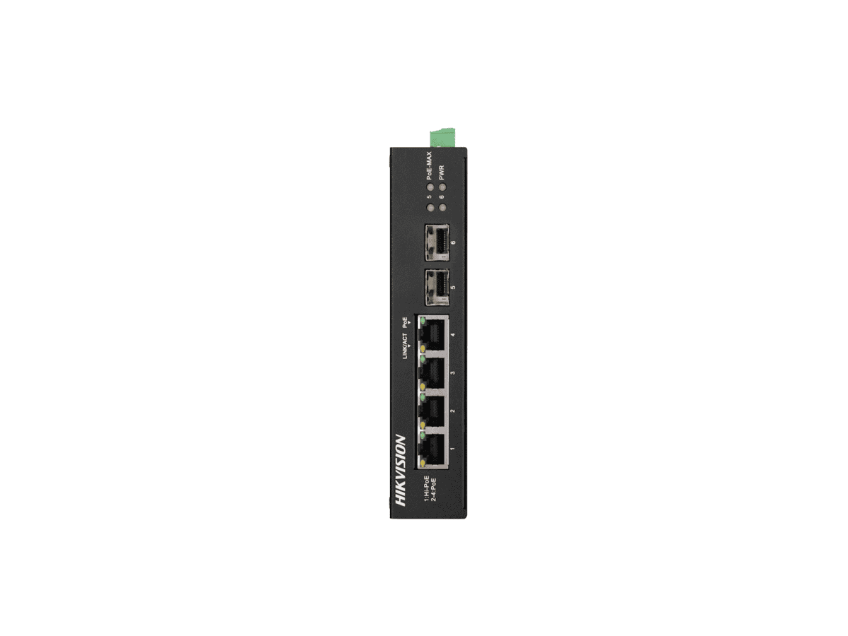 hikvision 4 port gigabit unmanaged harsh poe switch