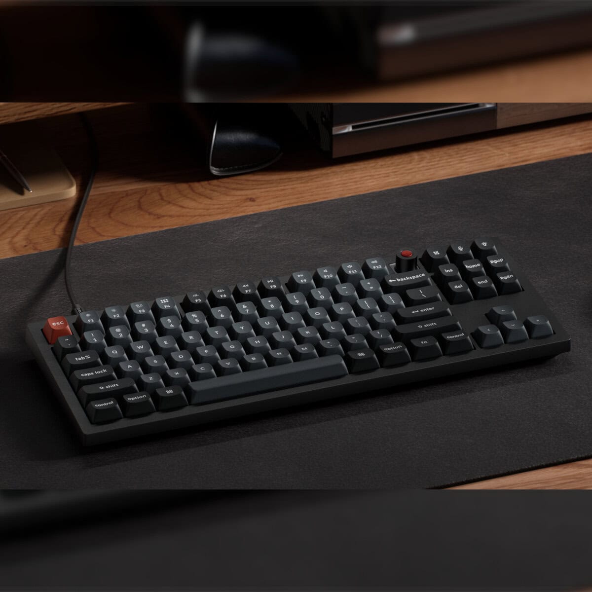 Keychron V3 Ultra 80% 8K Red Switch Hot-Swap RGB Wireless Keyboard – Black
