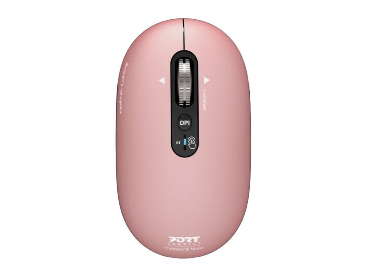 Port Connect PURE MAC Rechargeable Wireless & Bluetooth Mouse – Copper Rose