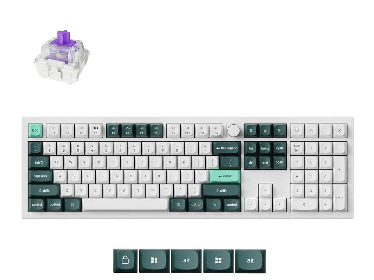 Keychron Q6 HE QMK Full-size Wireless Custom Mechanical Keyboard – Nebula Switch