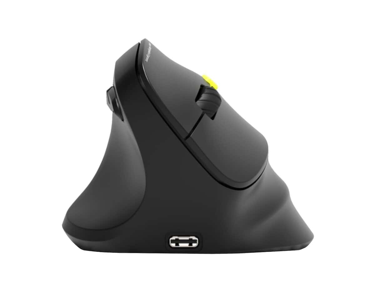 Port Connect Ergo Shape Rechargeable Wireless Mouse