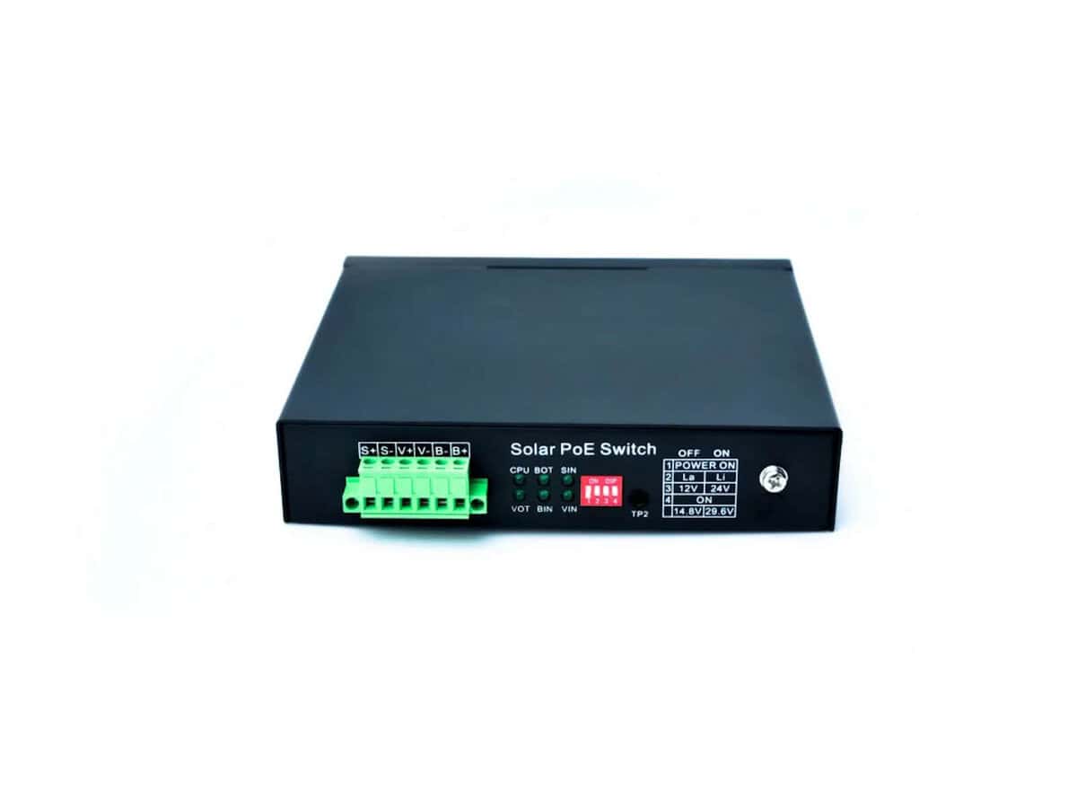 Acconet 5 Port Gigabit MPPT Solar POE Switch