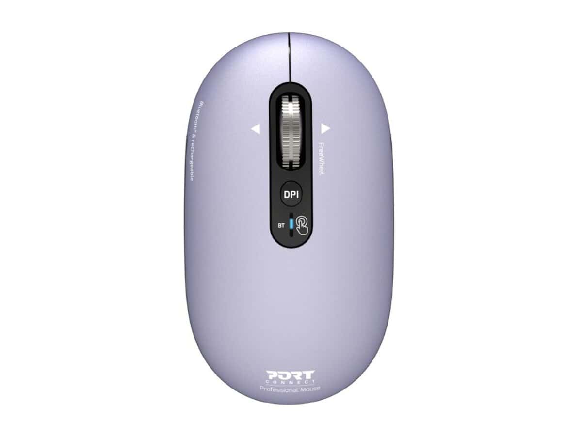 Port Connect PURE MAC Rechargeable Wireless & Bluetooth Mouse – Iris