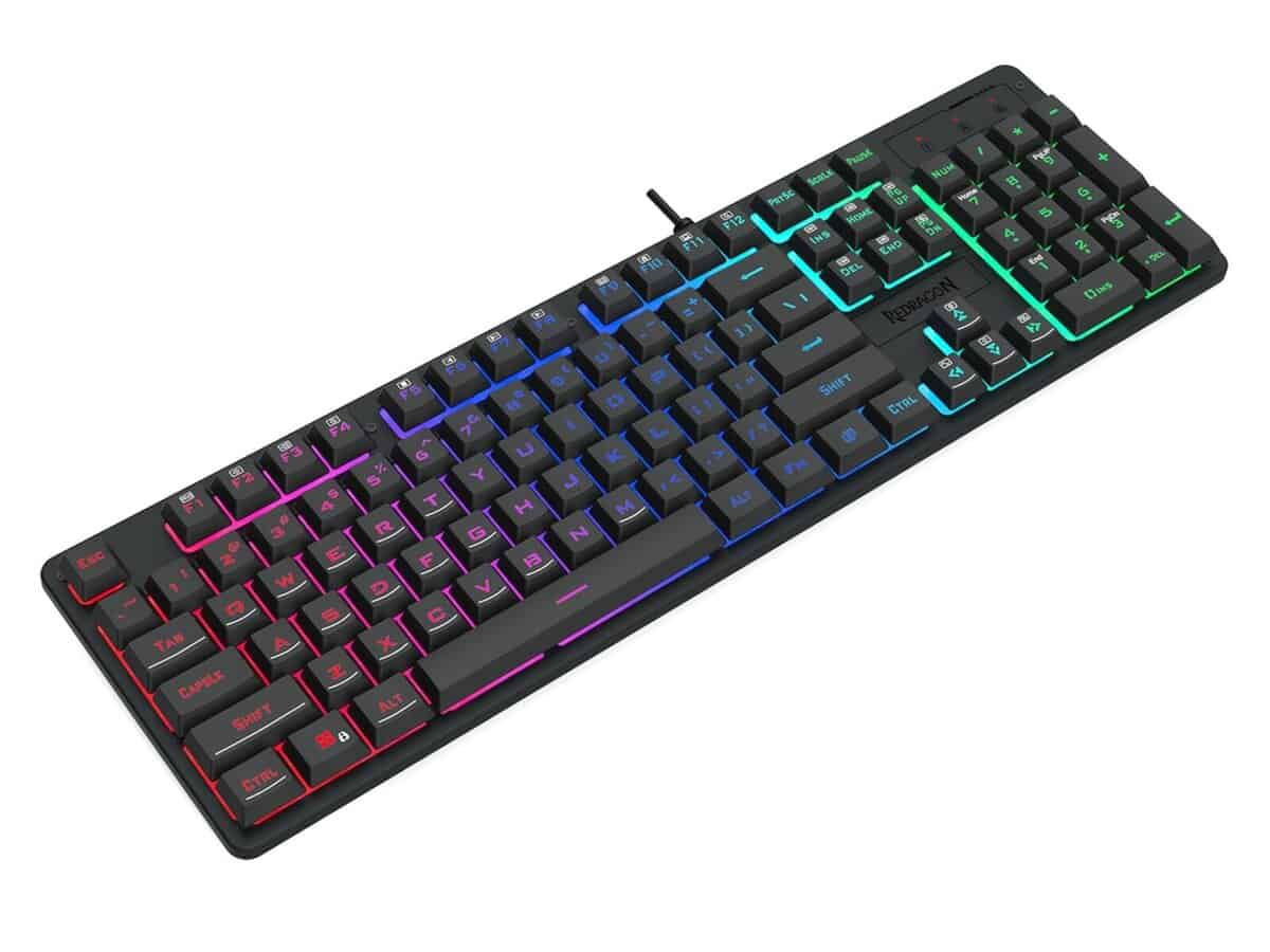 Redragon K521 Upgrade Rainbow LED 104-Key Membrane Gaming Keyboard
