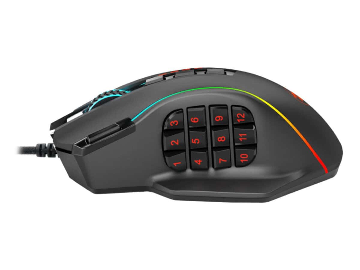 Redragon Perdiction 4 12400DPI RGB MMO Ergo Gaming Mouse