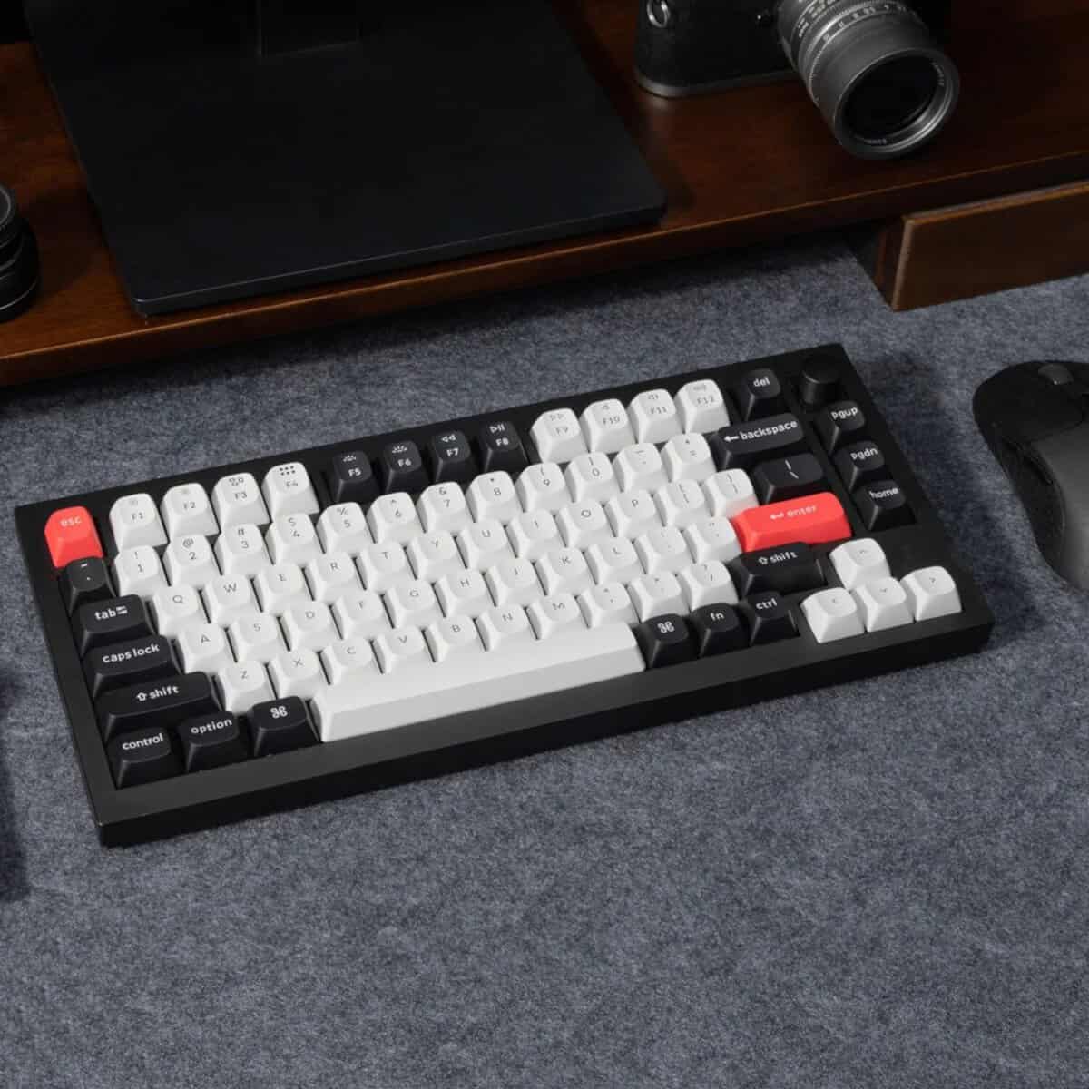 Keychron Q1H-M1 QMK Wireless Custom Keyboard – Black