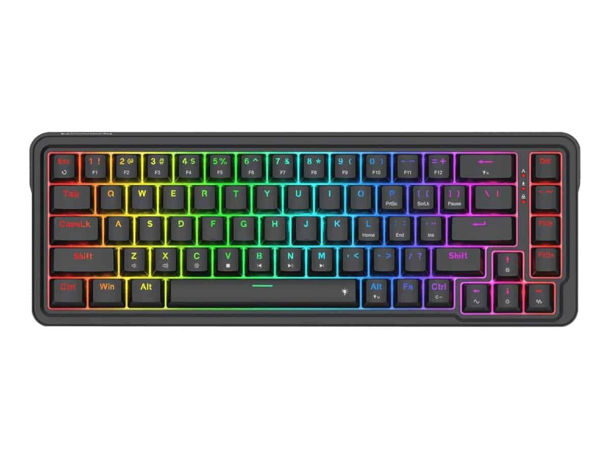 Redragon NOVA K709 65% Wired Gasket RGB Gaming Keyboard – Black