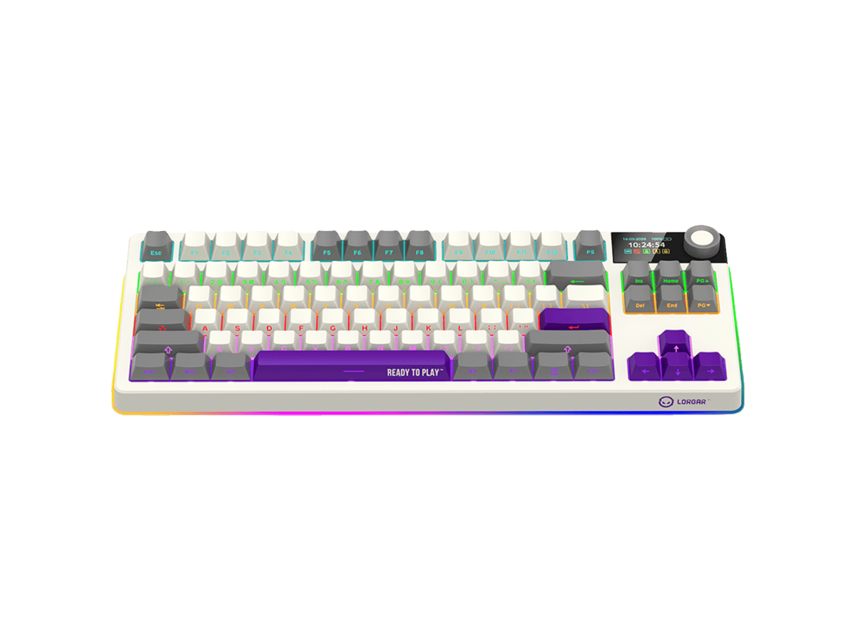 LORGAR KBP70TKLW Wireless TKL Mechanical Gaming Keyboard Pro – Beige