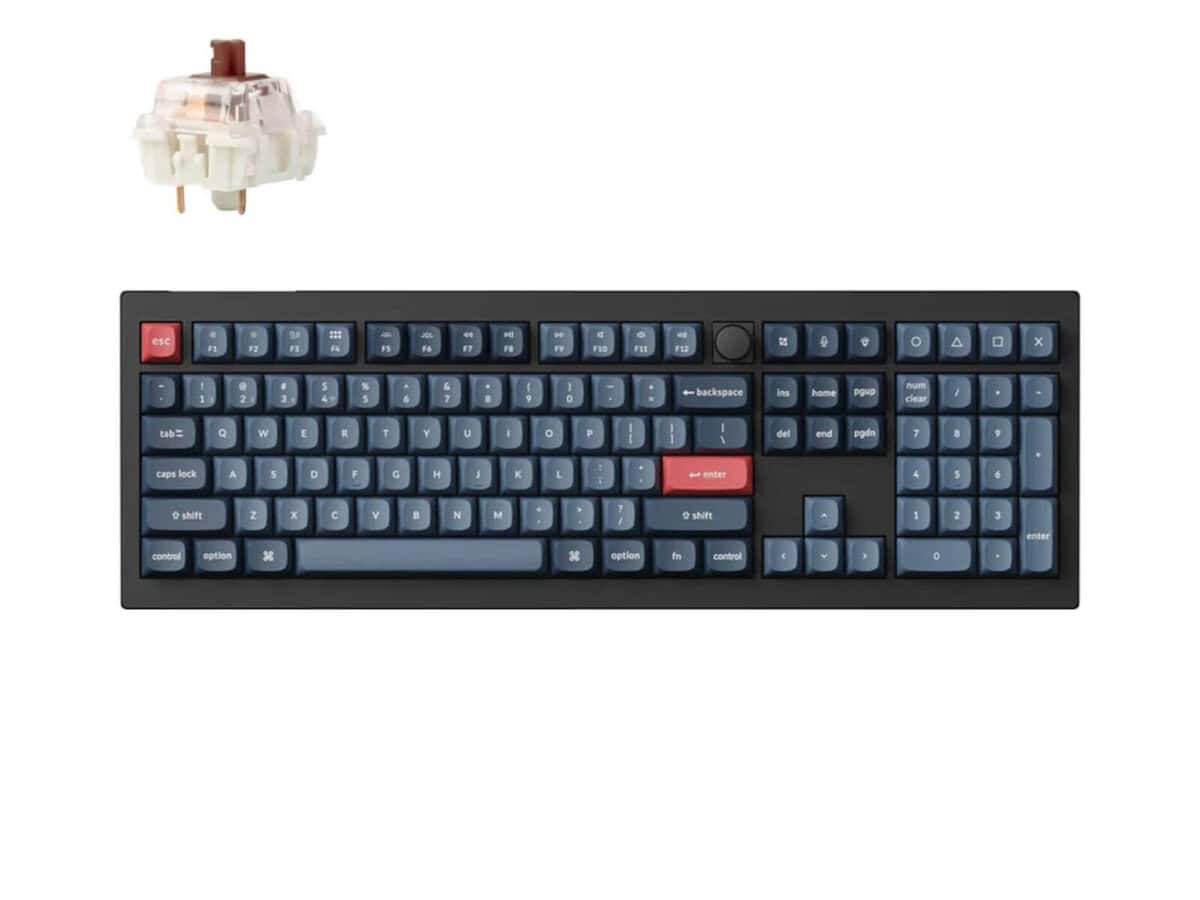 Keychron V6 Max Wireless Custom Keyboard – BROWN Switch