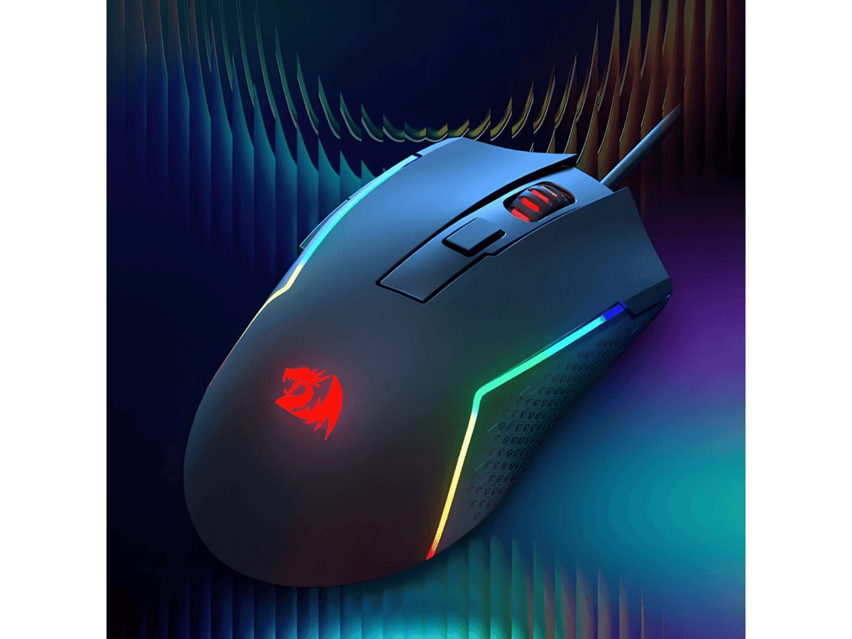 Redragon M616 TRIDENT 10000DPI RGB Gaming Mouse – Black