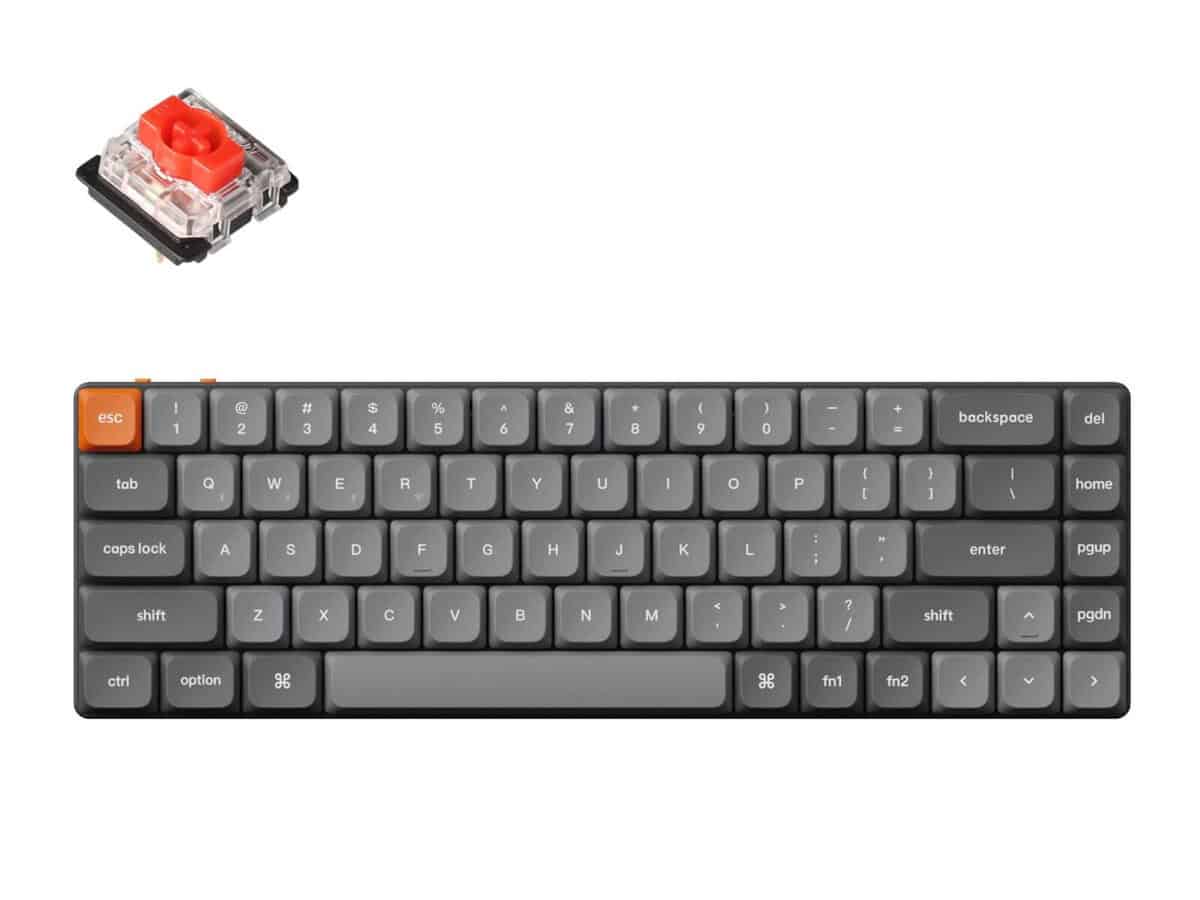 Keychron K7 Max QMK/VIA 65% Wireless Custom Mechanical Keyboard – RED Switches
