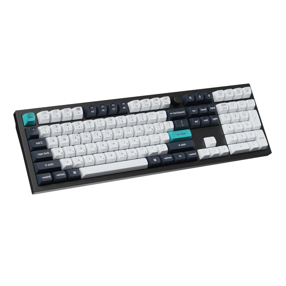 Keychron Q6 Max 100% Full Assembled Knob Red Switch Hot-Swap Gateron Jupiter RGB Wireless Keyboard – Black