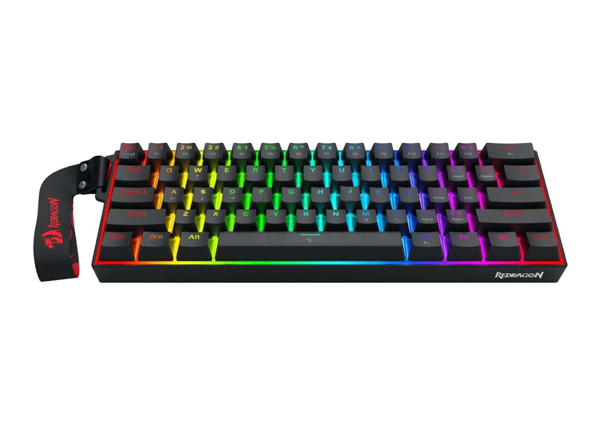 Redragon FIZZ Magnetic Plus 60% RGB Gaming Keyboard – Black