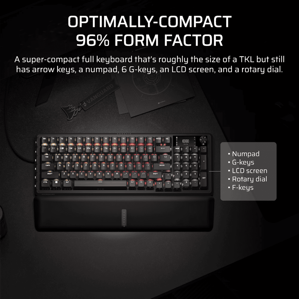 Corsair Vanguard PRO 96 Hall Effect Gaming Keyboard