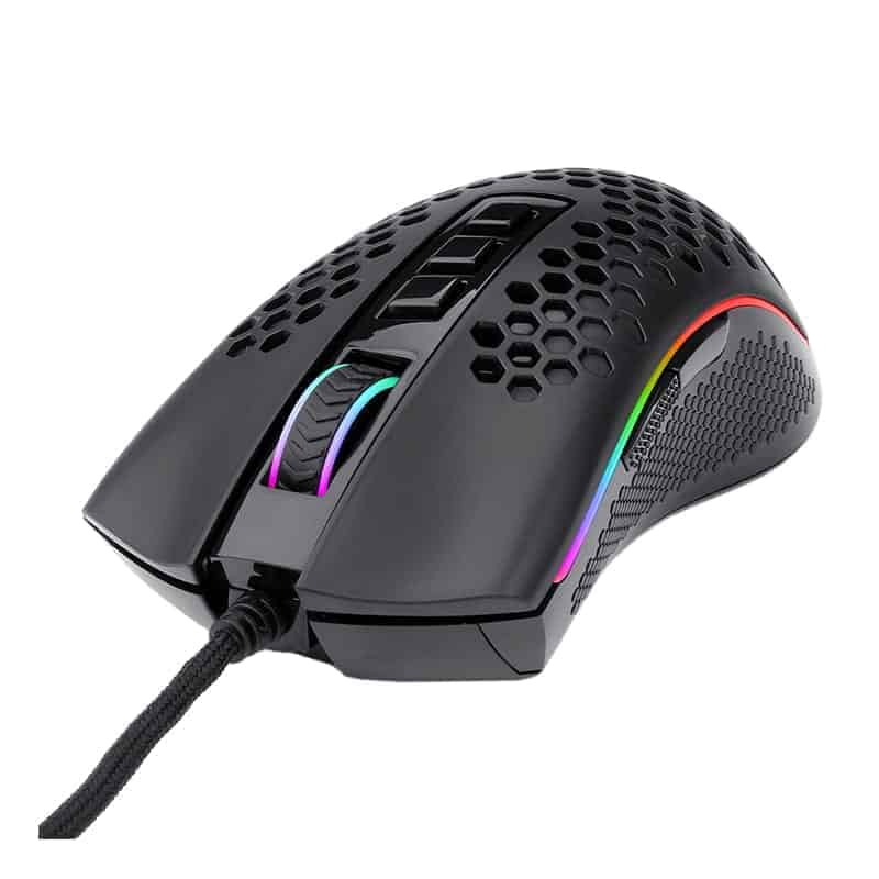 Red Dragon STORM 12400DPI 7 Buttons RGB Backlit gaming Mouse – Black