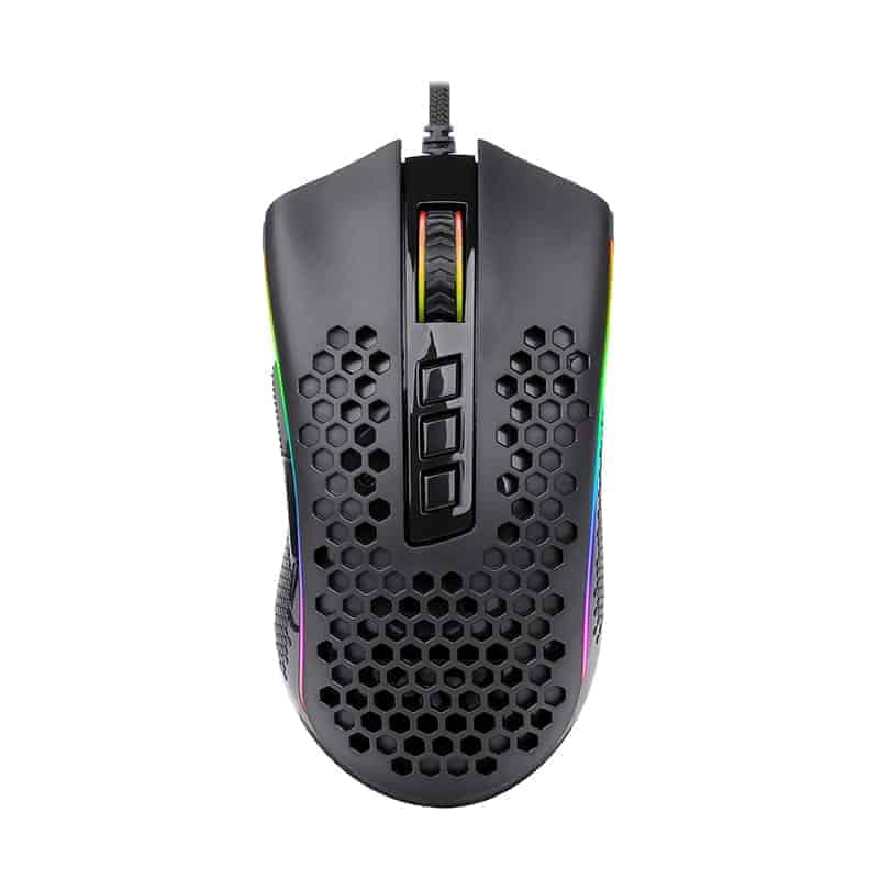 Red Dragon STORM 12400DPI 7 Buttons RGB Backlit gaming Mouse – Black