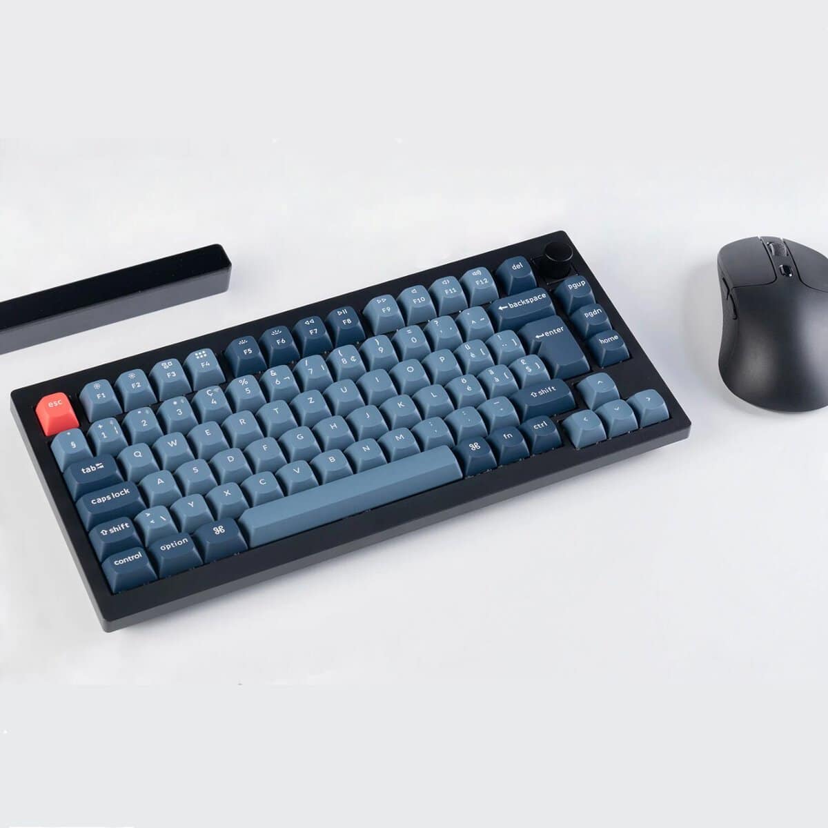 Keychron V1 Max QMK/VIA Wireless Custom Mechanical Keyboard – BANANA Switches, Black