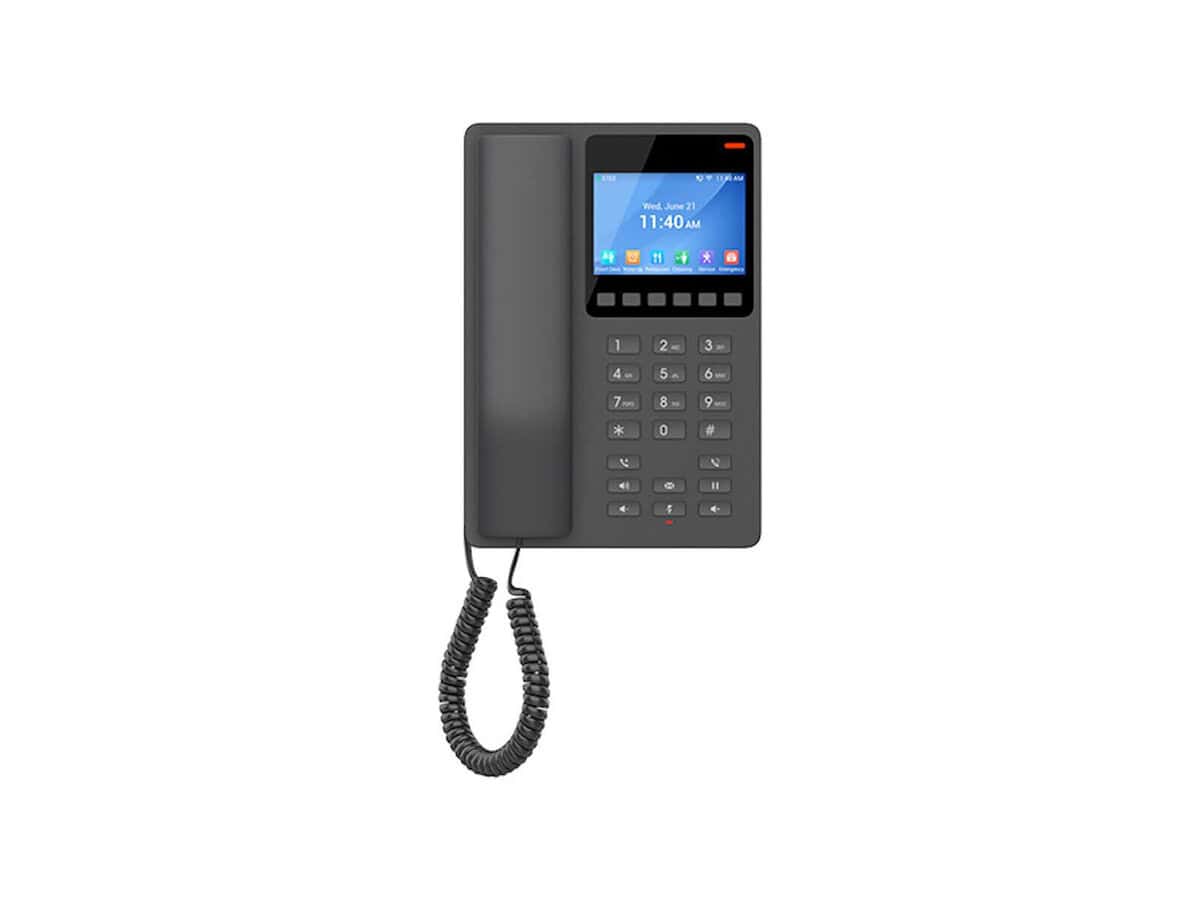 Grandstream GHP631 2 Line 3.5 Color LCD Hotel Phone BlacK