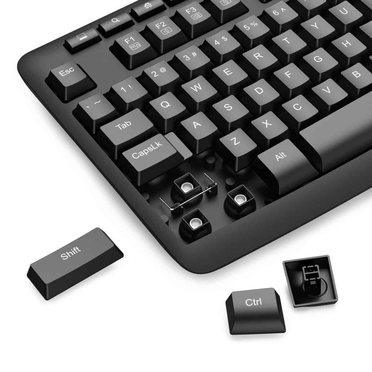Redragon BK-7366 Full-size Ergonomic Wired Membrane Office Keyboard – Black
