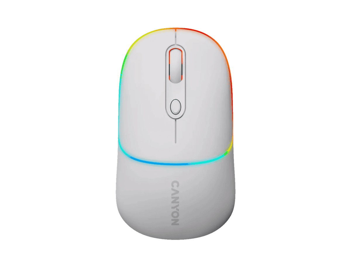 Canyon MW-22 Mouse – Bluetooth/ Wireless, Snow White