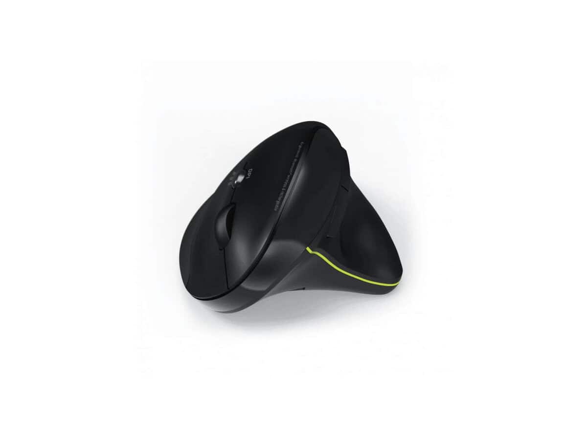 Port Connect Wireless Rechargeable Ergonomic Mouse Bluetooth – Black