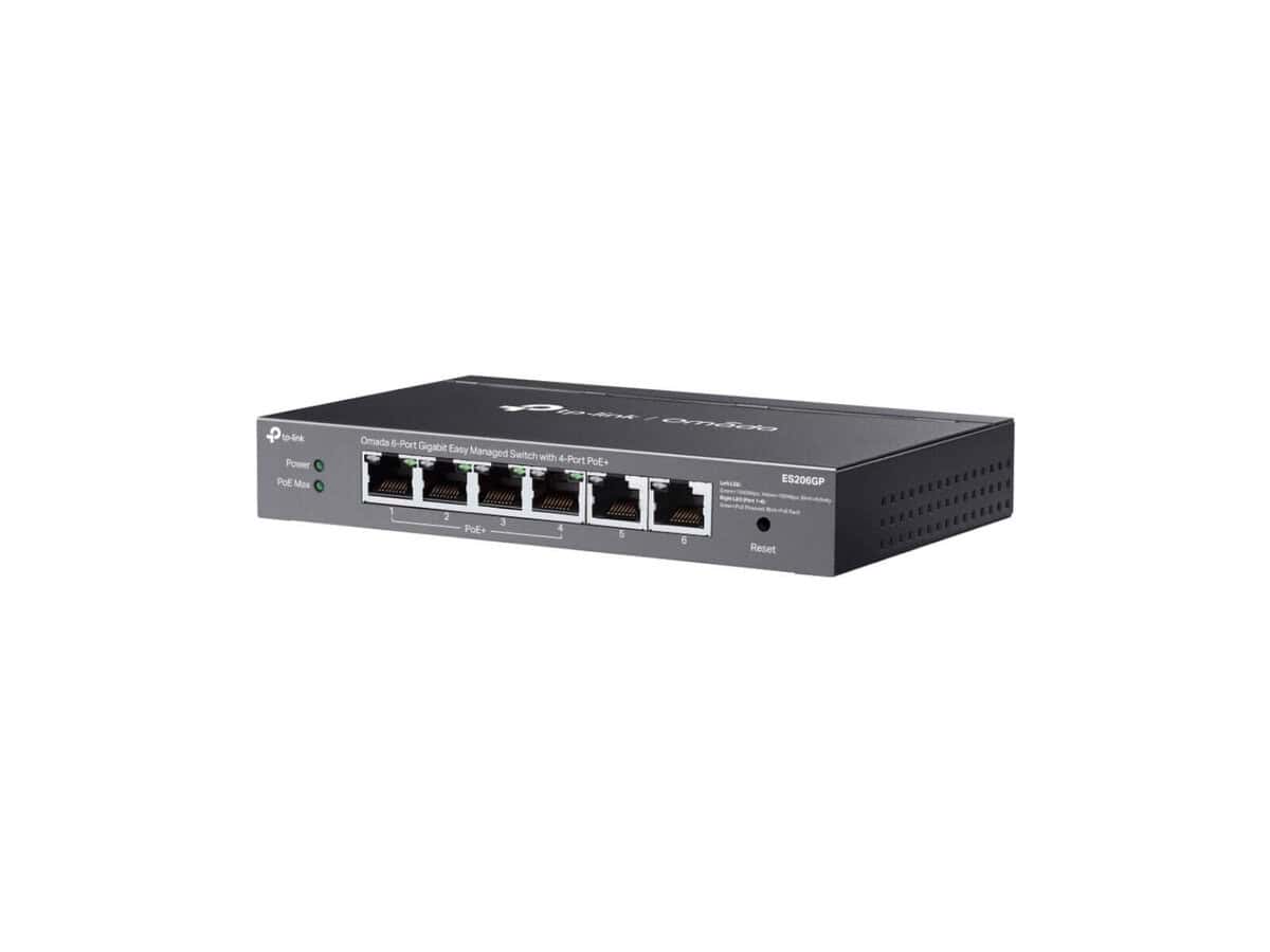 TP-Link Omada 6-Port Gigabit Easy Managed Switch with 4-Port PoE+