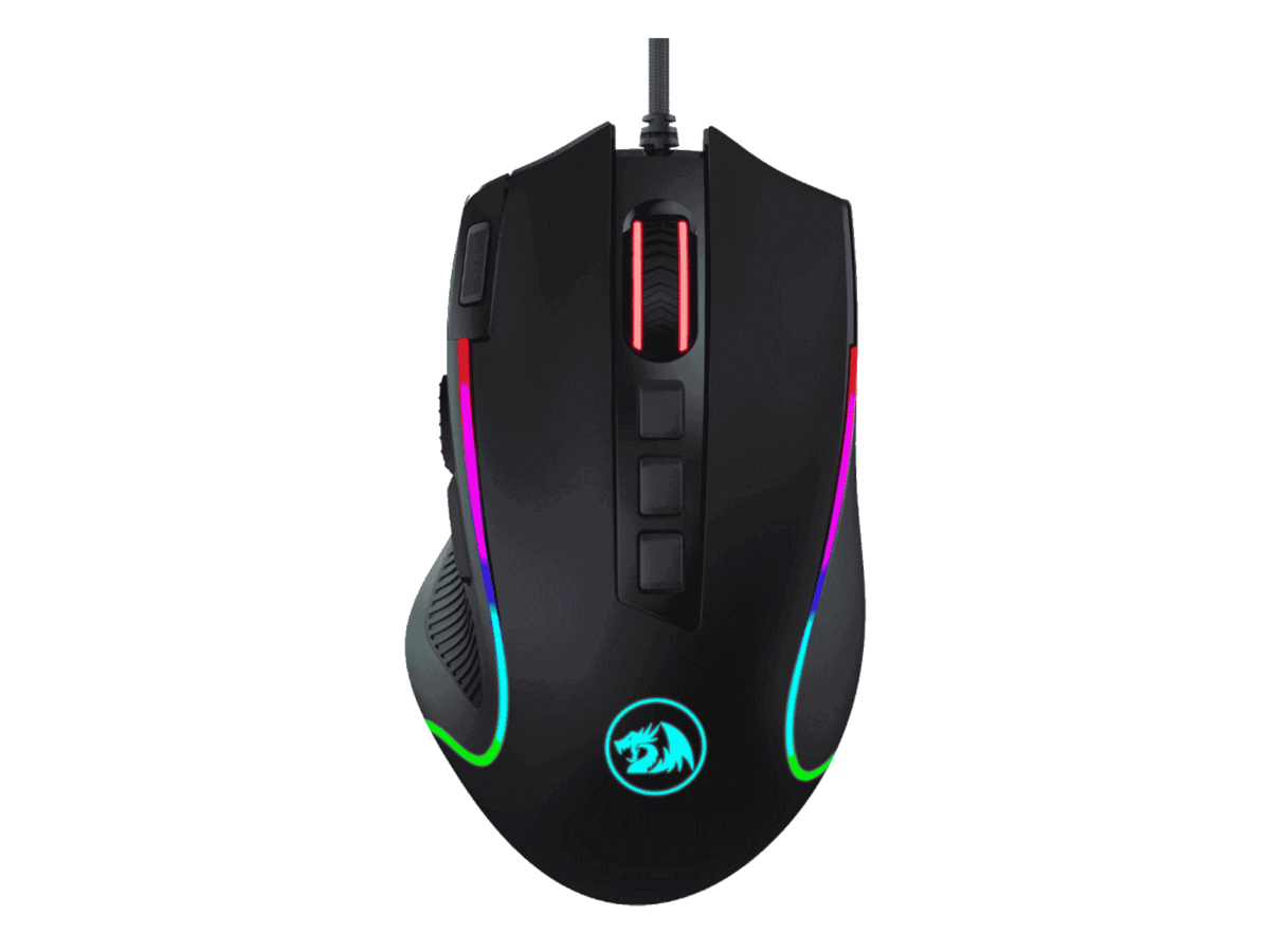 Redragon PREDATOR 4000DPI RGB Ergo Gaming Mouse – Black