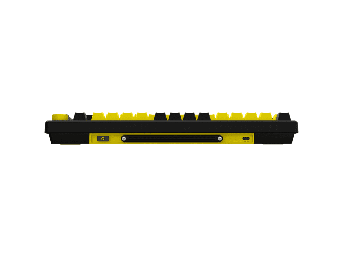LORGAR KBP7075W Wireless 75% Mechanical Gaming Keyboard Pro – Black/Yellow